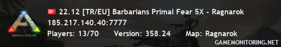 22.12 [TR/EU] Barbarians Primal Fear 5X - Ragnarok