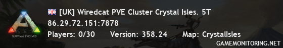 [UK] Wiredcat PVE Cluster Crystal Isles. 5T