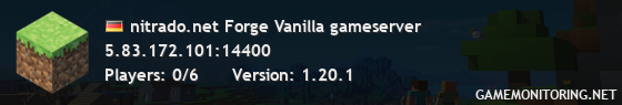nitrado.net Forge Vanilla gameserver