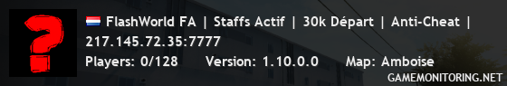 FlashWorld FA | Staffs Actif | 30k Départ | Anti-Cheat |
