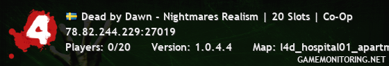 Dead by Dawn - Nightmares Realism | 20 Slots | Co-Op