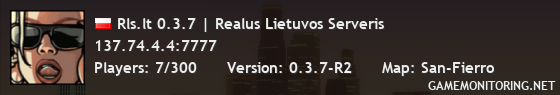 Rls.lt 0.3.7 | Realus Lietuvos Serveris