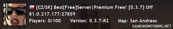 [CZ/SK] Best[Free]Server|Premium Free! [0.3.7] Off