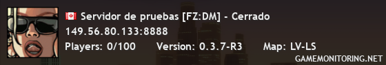 Servidor de pruebas [FZ:DM] - Cerrado
