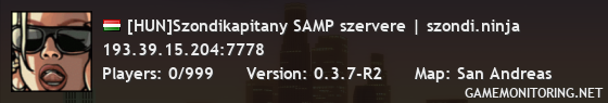 [HUN]Szondikapitany SAMP szervere | szondi.ninja