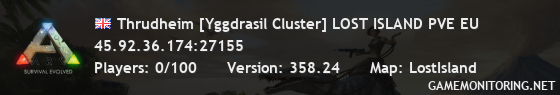 Thrudheim [Yggdrasil Cluster] LOST ISLAND PVE EU