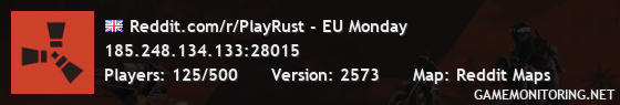 Reddit.com/r/PlayRust - EU Monday