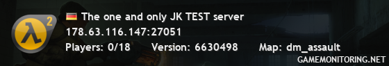 The one and only JK TEST server
