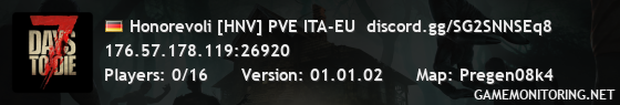 Honorevoli [HNV] PVE ITA-EU  discord.gg/SG2SNNSEq8