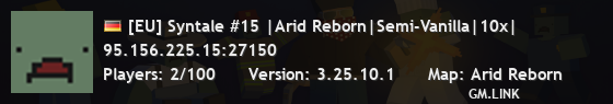 [EU] Syntale #15 |Arid Reborn|Semi-Vanilla|10x|