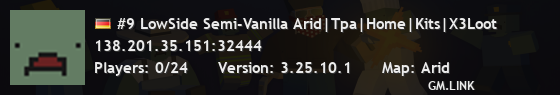 #9 LowSide Semi-Vanilla Arid|Tpa|Home|Kits|X3Loot
