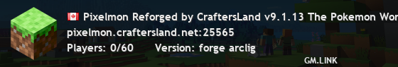 Pixelmon Reforged by CraftersLand v9.1.13 The Pokemon World