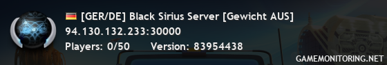 [GER/DE] Black Sirius Server [Gewicht AUS]