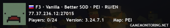 F3 · Vanilla · Better SOD · PEI · RU/EN