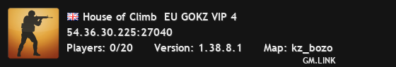 House of Climb  EU GOKZ VIP 4