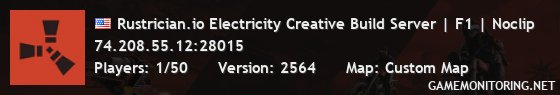 Rustrician.io Electricity Creative Build Server | F1 | Noclip