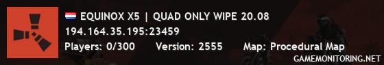 EQUINOX X5 | QUAD ONLY WIPE 20.08