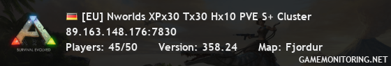 [EU] Nworlds XPx30 Tx30 Hx10 PVE S+ Cluster