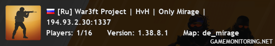 [Ru] War3ft Project | HvH | Only Mirage |