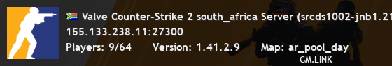 Valve Counter-Strike 2 south_africa Server (srcds1002-jnb1.213.
