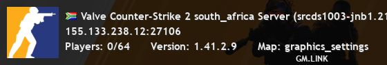 Valve Counter-Strike 2 south_africa Server (srcds1003-jnb1.213.