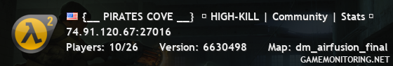 {__ PIRATES COVE __}  ★ HIGH-KILL | Community | Stats ★