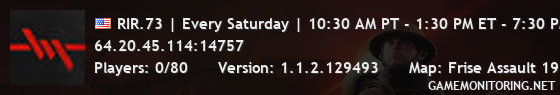 RIR.73 | Every Saturday | 10:30 AM PT - 1:30 PM ET - 7:30 PM CE