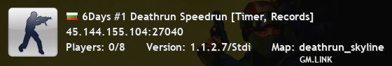 6Days #1 Deathrun Speedrun [Timer, Records]