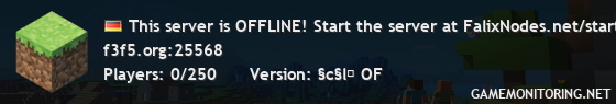 This server is OFFLINE! Start the server at FalixNodes.net/start