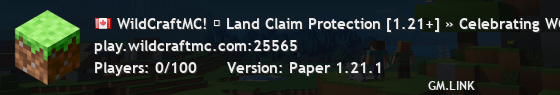 WildCraftMC! ✩ Land Claim Protection [1.21+] » Not all those who wander are lost «