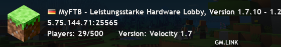 MyFTB - Hilfsbereite Community Lobby, Version 1.7.10 - 1.21.8