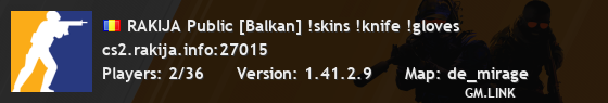 RAKIJA Public [Balkan] !skins !knife !gloves