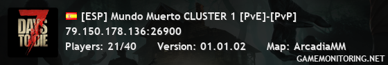 [ESP] Mundo Muerto CLUSTER 1 [PvE]-[PvP]