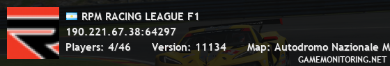 RPM RACING LEAGUE F1