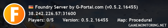 Foundry Server by G-Portal.com (v0.5.2.16455)