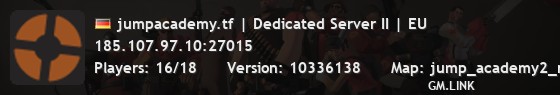 jumpacademy.tf | Dedicated Server II | EU