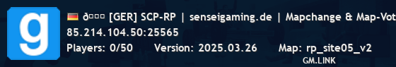 🎓 [GER] SCP-RP | senseigaming.de | Mapchange & Map-Votes �