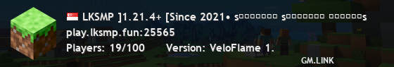LKSMP ]1.21.4+ [Since 2021• sᴜʀᴠɪᴠᴀʟ sᴋʏʙʟᴏᴄᴋ ʙᴇᴅᴡᴀʀs