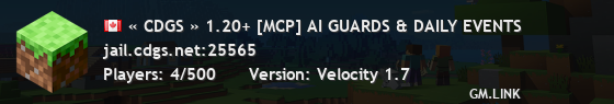 « CDGS » 1.20+ [MCP] AI GUARDS & DAILY EVENTS