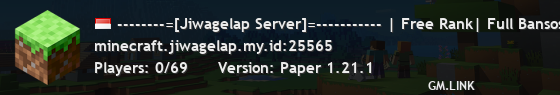 --------=[Jiwagelap Server]=----------- | Free Rank| Full Bansos | Santai Survival