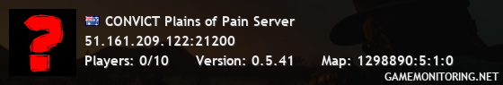 CONVICT Plains of Pain Server