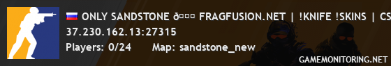 ONLY SANDSTONE 🌀 FRAGFUSION.NET | !KNIFE !SKINS | CS 2