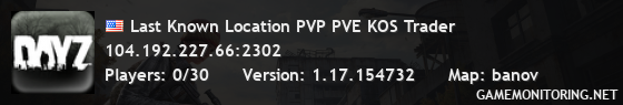 Last Known Location PVP PVE KOS Trader