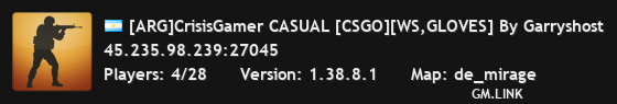 [ARG]CrisisGamer CASUAL [CSGO][WS,GLOVES] By Garryshost