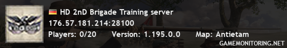 HD 2nD Brigade Training server