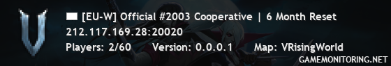 [EU-W] Official #2003 Cooperative | 6 Month Reset