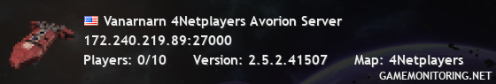 Vanarnarn 4Netplayers Avorion Server