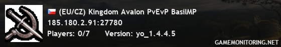 (EU/CZ) Kingdom Avalon PvEvP BasilMP