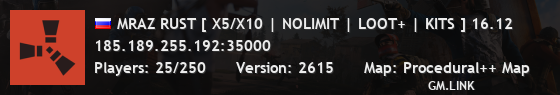 MRAZ RUST [ X5/X10 | NOLIMIT | LOOT+ | KITS ] 12.12