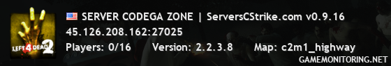 SERVER CODEGA ZONE | ZoneMod v2.8.9c | SCS v0.9.16
